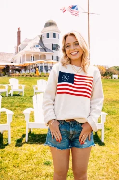 Kiel James Patrick American Yacht Sweater- Cream^Women Sweaters