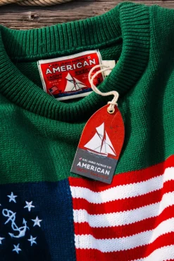 Kiel James Patrick American Yacht Sweater- Green^Men Sweaters