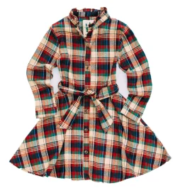 Kiel James Patrick Apple Cinnamon Kids Flannel Dress^Kids Dresses