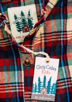 Kiel James Patrick Apple Cinnamon Kids Flannel Dress^Kids Dresses