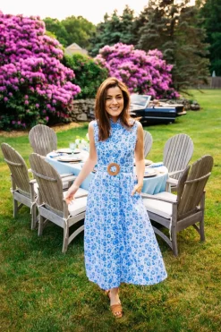 Kiel James Patrick Azure Blossom Shirt Dress^Women Dresses