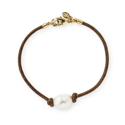 Kiel James Patrick Caspian Pearl Knot^ Leather Bracelets