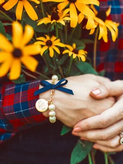 Kiel James Patrick Classy Girls Wear Pearls Monogram Bracelet^ Monogrammed Jewelry