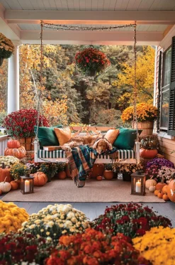 Kiel James Patrick Cozy Autumn Porch Puzzle^ Cozy Cabin Puzzles