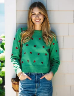 Kiel James Patrick Garden Ladybug Sweater^Women Sweaters