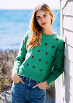 Kiel James Patrick Garden Ladybug Sweater^Women Sweaters