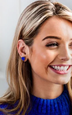 Kiel James Patrick Heart Of The Sea Earrings - Cobalt^ Earrings