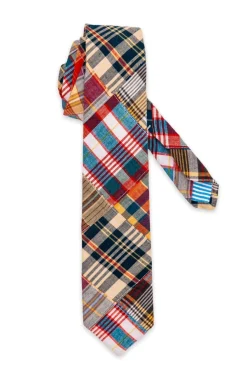 Kiel James Patrick Hyannis Patchwork Madras Tie^ Ties + Bowties