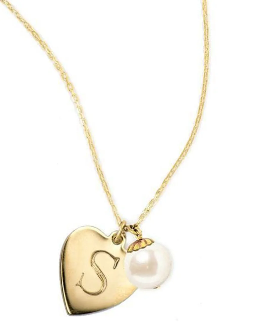 Kiel James Patrick I Heart Pearls Gold^ Monogrammed Jewelry