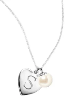 Kiel James Patrick I Heart Pearls Silver^ Monogrammed Jewelry