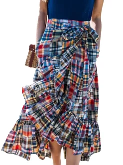 Kiel James Patrick Jacqueline Patchwork Madras Skirt^Women Skirts
