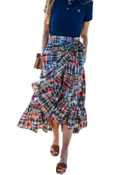 Kiel James Patrick Jacqueline Patchwork Madras Skirt^Women Skirts