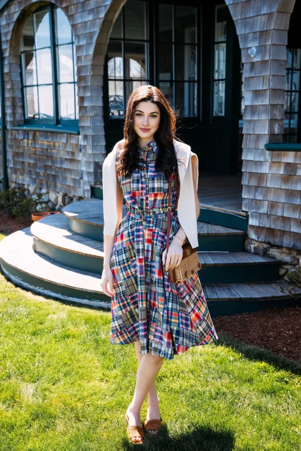 Kiel James Patrick Jacqueline Patchwork Madras Shirtdress^Women Dresses