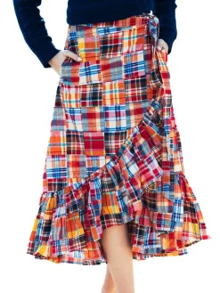 Kiel James Patrick Nantucket Soiree Madras Skirt^Women Skirts
