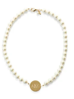 Kiel James Patrick Pearl Monogram Necklace^ Monogrammed Jewelry