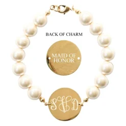 Kiel James Patrick Pearl Monogram Wedding Bracelet^ Wedding Gifts For Her