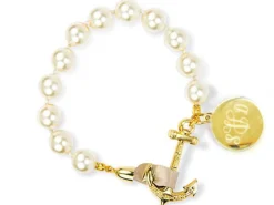 Kiel James Patrick Pearls On Champagne Mom-O-Gram^ Monogrammed Jewelry