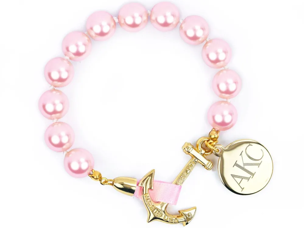 Kiel James Patrick Pink Oyster Mom-O-Gram^ Monogrammed Jewelry