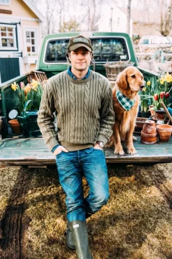 Kiel James Patrick The Bedford Cable Knit Sweater^Men Sweaters