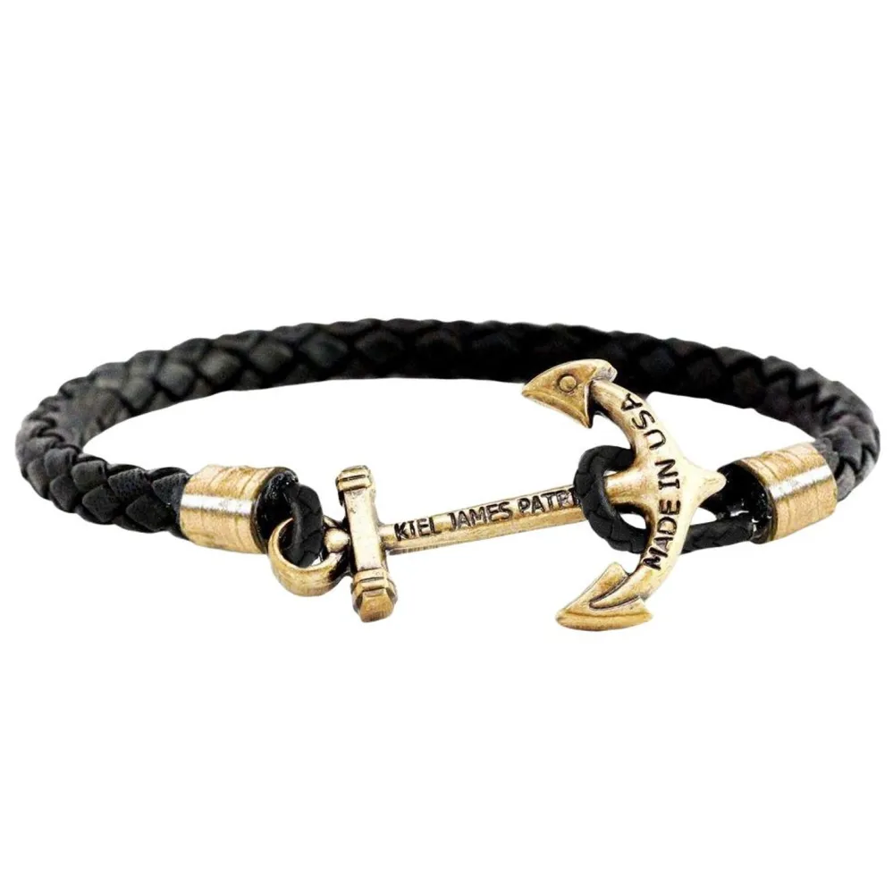 Kiel James Patrick The Black Sail^ Leather Bracelets