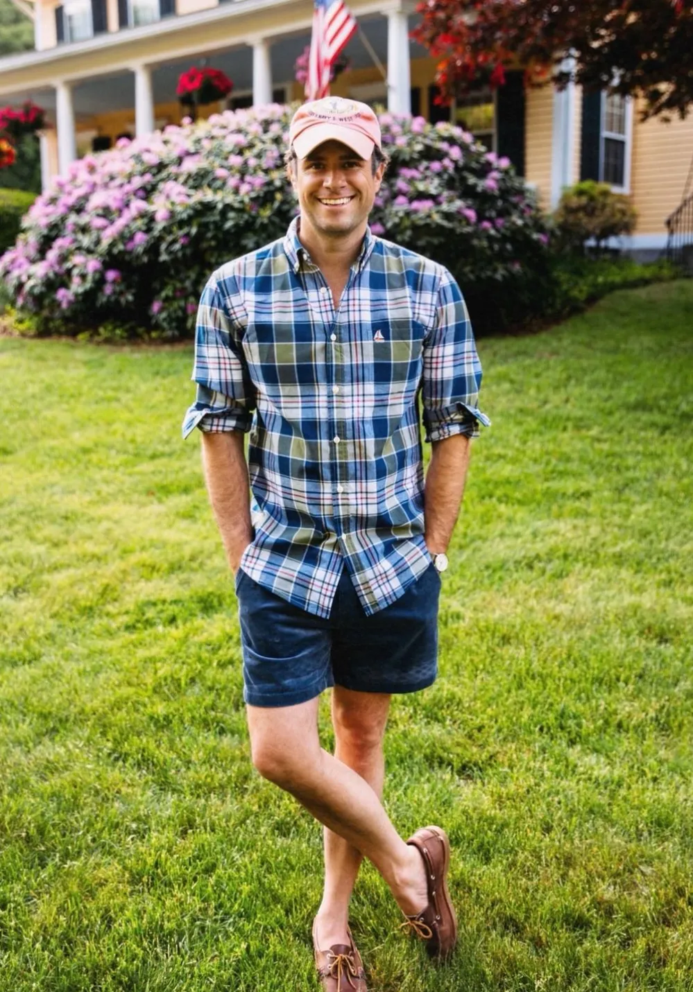 Kiel James Patrick The Coastal Cord Short- Blue^Men Shorts