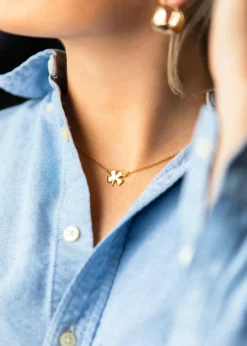 Kiel James Patrick The Gold Four Leaf Clover Necklace^ Necklaces