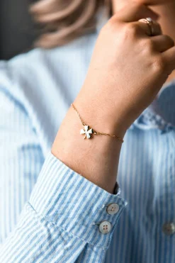 Kiel James Patrick The Gold Four Leaf Clover Bracelet^ Bracelets And Bangles