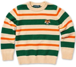 Kiel James Patrick Wilderness Raccoon Striped Kids Sweater^Kids Sweaters