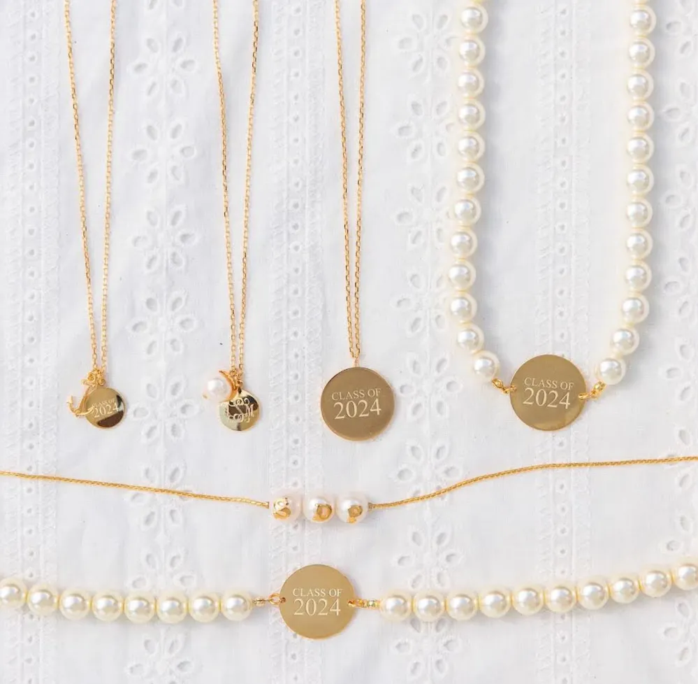 Kiel James Patrick World'S Your Oyster Silver Necklace --Class Of 2024^ Class Of 2024